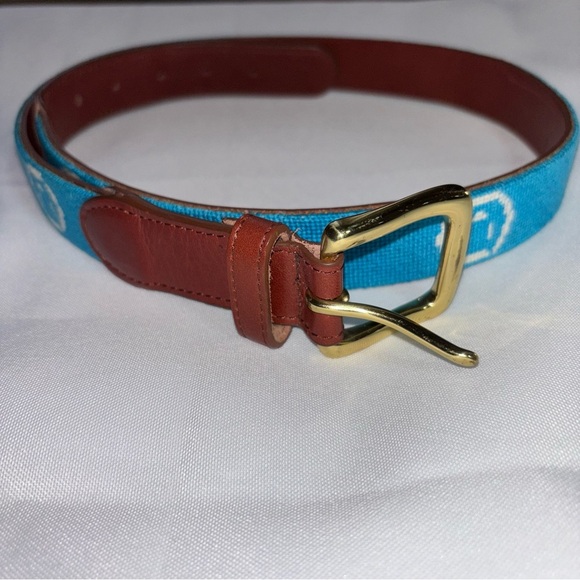 Tucker Blair Needlepoint Smiley Face Belt 36 - Picture 9 of 9